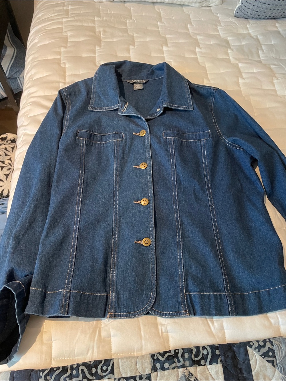 Koret Dark Blue Denim Button-Up Jacket